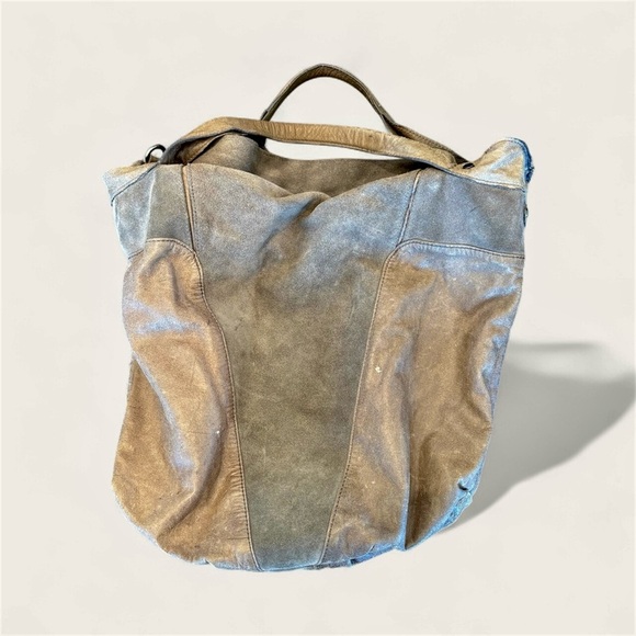 BCBGMaxAzria Tan Leather Hobo Bag - Picture 2 of 12